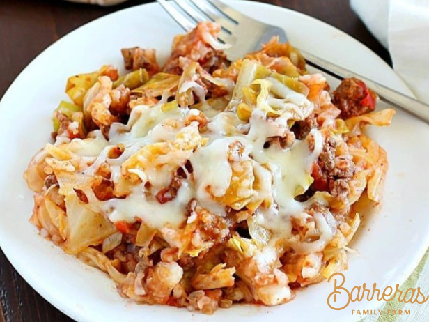 Beefy Cabbage Baked Casserole