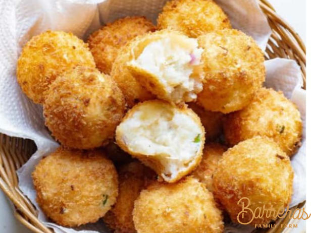 Fried Roasted Garlic Mashed Potato Balls