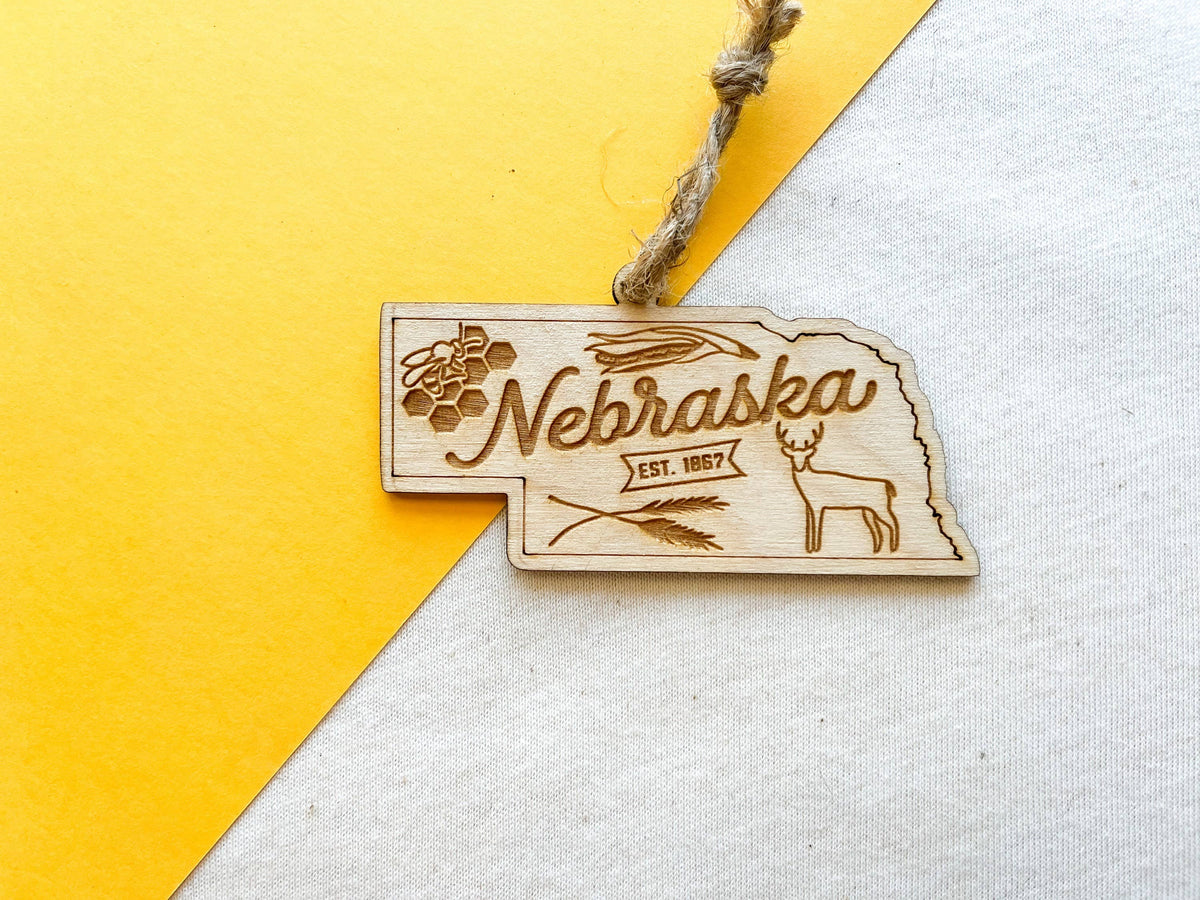 Nebraska State Ornament