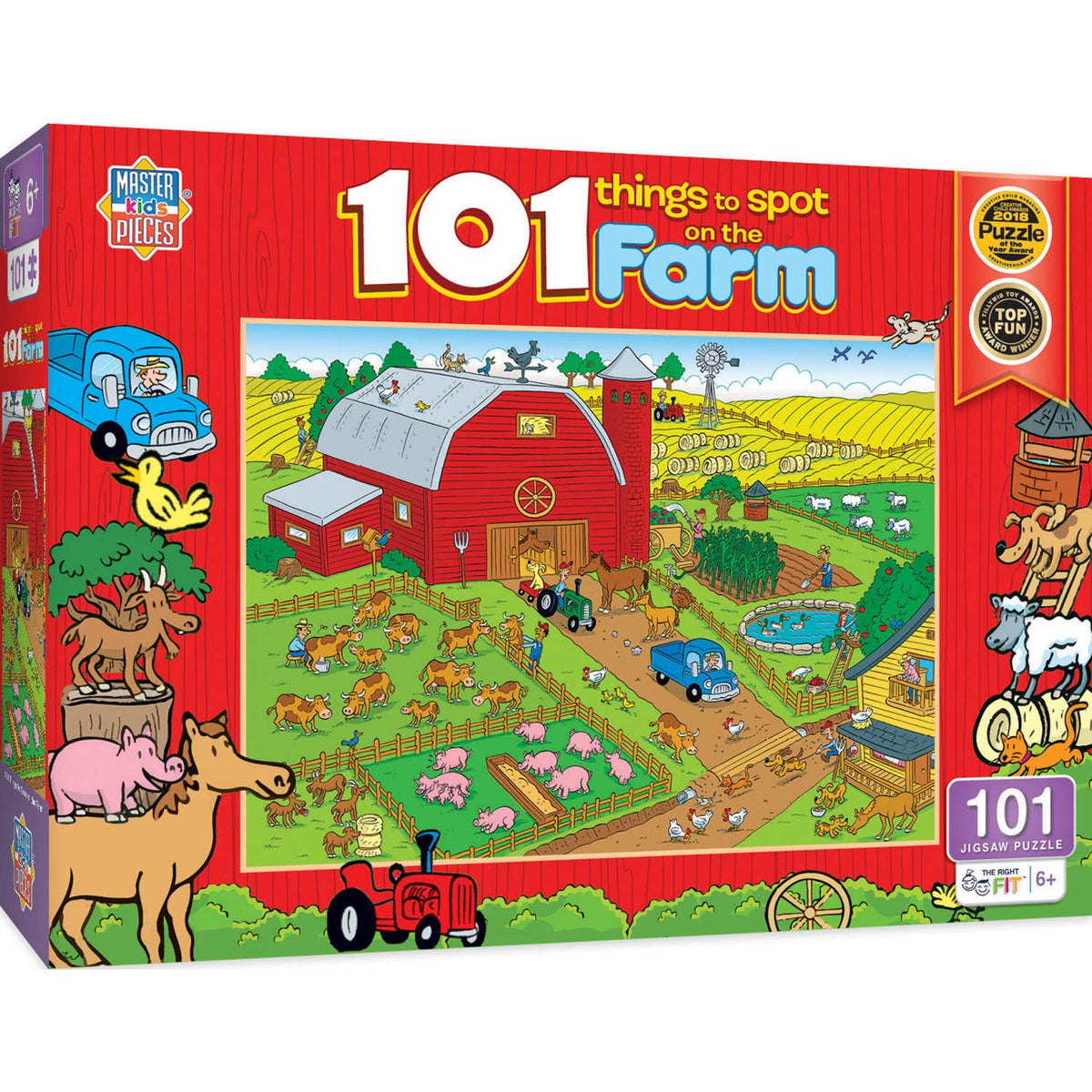 101 Things to Spot - On A Farm 100 Piece Jigsaw Puzzle